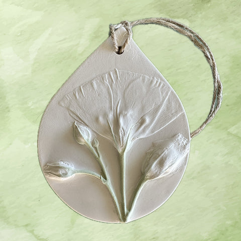 Hand Painted Lisianthus Diffuser/Oil Gift Set