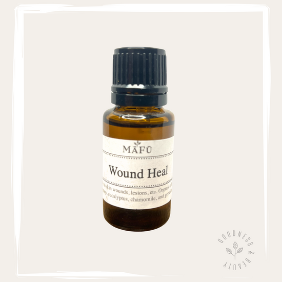 Picture of a bottle of Wound Heal Essential Oil Blend