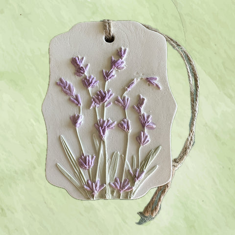 Hand Painted Lavender Flower Diffuser/Oil  Gift Set